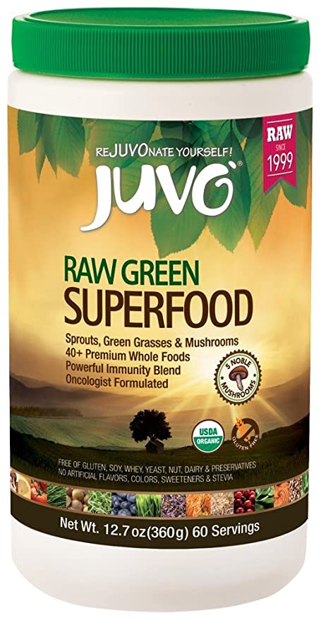  Juvo Raw Green Superfood, 12.7 Ounce, 60 servings, Vegan, Gluten Free, Non-GMO, Kosher  - 898938001035