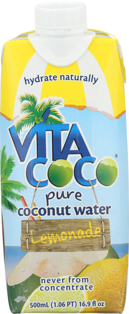 VITA COCO: Pure Coconut Water Lemonade, 500 ml - 0898999000718