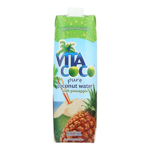 Vita Coco Coconut Water - With Pineapple - Case Of 12 - 1 Lt - 898999006185