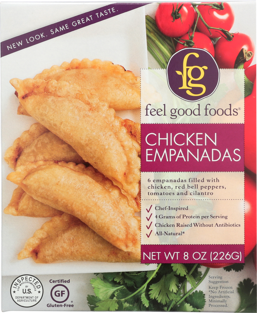 Empanadas Filled With Chicken, Red Bell Peppers, Tomatoes And Cilantro, Chicken - 899039002396