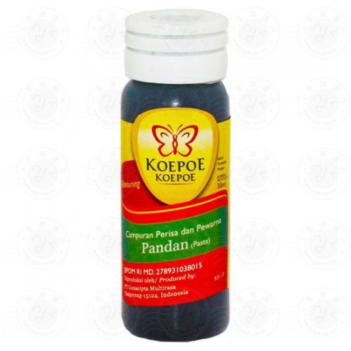 Koepoe Koepoe Pandan Flavour Essence Paste 25ml Bahan Tambahan Perasa dan Pewarna (Pasta) Pandan - 8992984831713