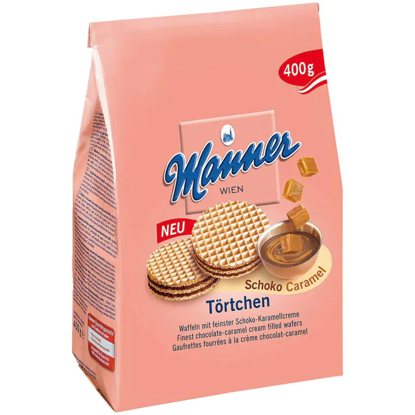 Manner Törtchen Schoko-Caramel 400g - 9000331627946