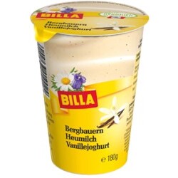 Billa - Bergbauern Heumilch Vanillejoghurt - 9002233010024