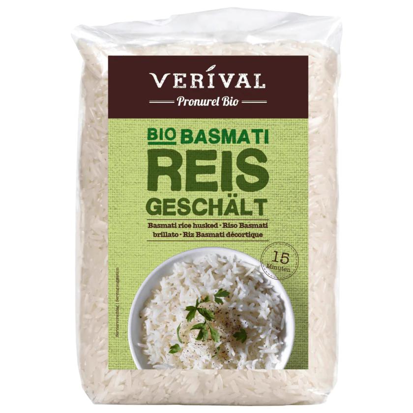 Verival Bio Basmati-Reis geschält 500g - 9004617000508