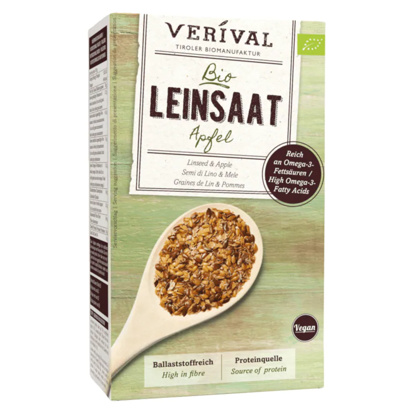 Verival Bio Leinsaat Apfel 200g - 9004617406225
