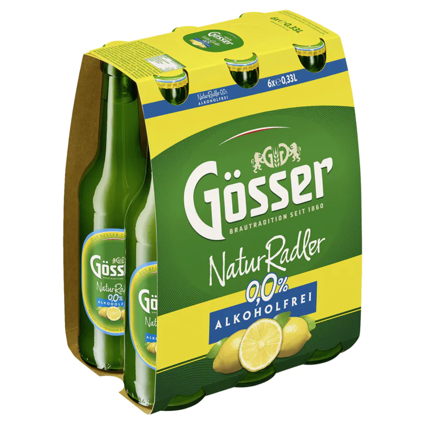 Gösser Natur Radler alkoholfrei 6x0,33l - 9028800638606