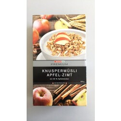 SPAR PREMIUM KNUSPERMÜSLI APFEL - ZIMT - 9100000717746