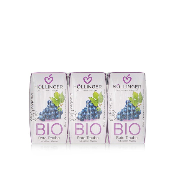 Hollinger organic red grape drink 3 x 200ml - Waitrose UAE & Partners - 9120008992983