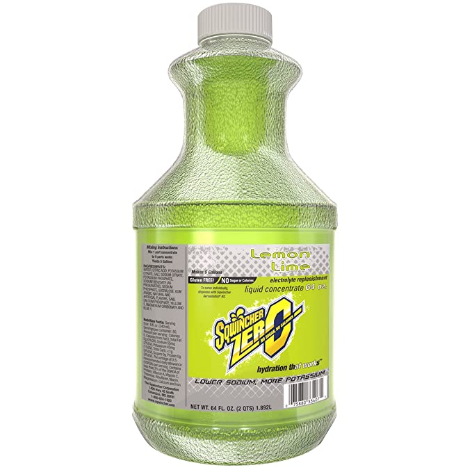 Sugar Free Sports Drink Mix Liquid Concentrate, Lemon-Lime 64 oz. - 913669747097