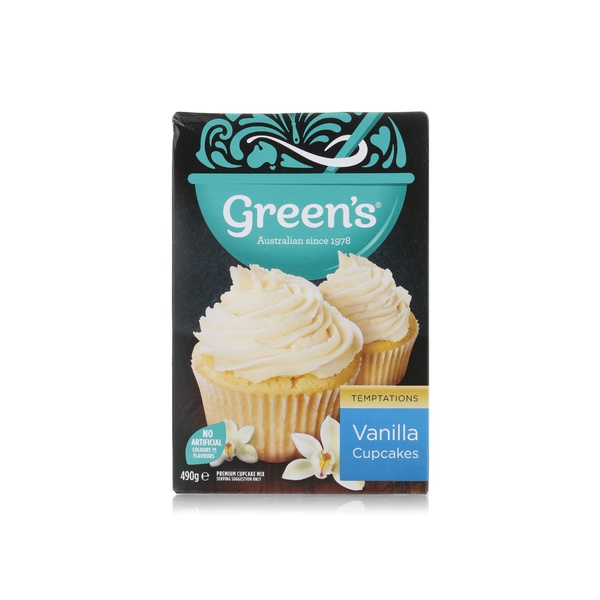Green's vanilla cupcake mix 490g - Waitrose UAE & Partners - 9310273122684