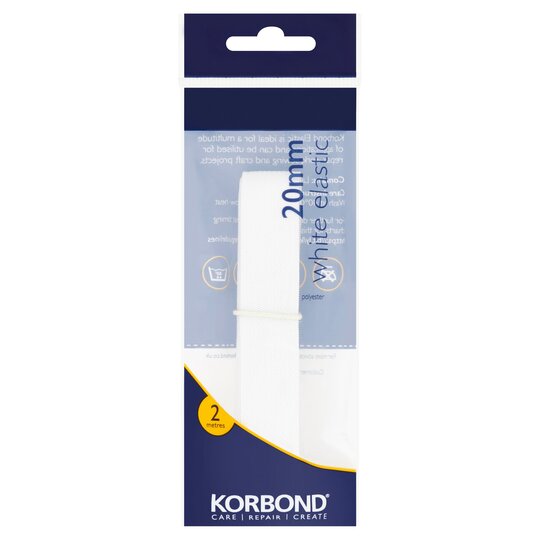 Korbond Elastic White 20Mm - 9310676103877