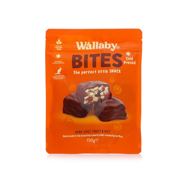 Wallaby bites dark choc fruit & nut 150g - Waitrose UAE & Partners - 9314943000227