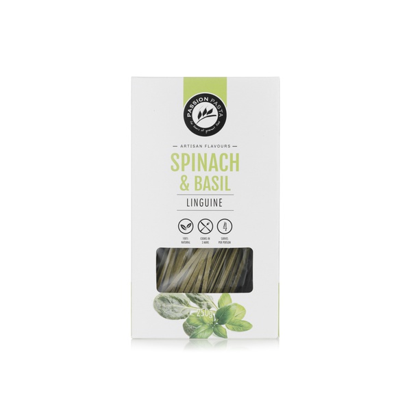 Passion pasta spinach linguine 250g - Waitrose UAE & Partners - 9332225002004