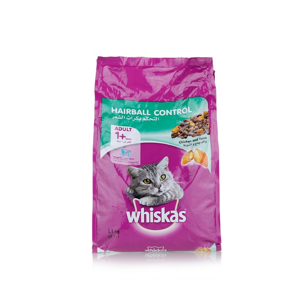 Whiskas chicken and tuna hairball control 1.1kg - Waitrose UAE & Partners - 9334214035185