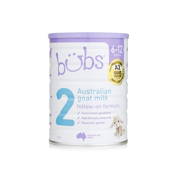 Bubs goat follow on formula milk Stage 2 800g - Waitrose UAE & Partners - 9338078005544
