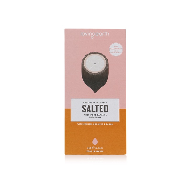 Loving Earth salted caramel chocolate 80g - Waitrose UAE & Partners - 9339709003007