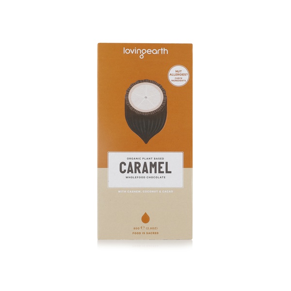 Loving Earth organic caramel chocolate 80g - Waitrose UAE & Partners - 9339709003045