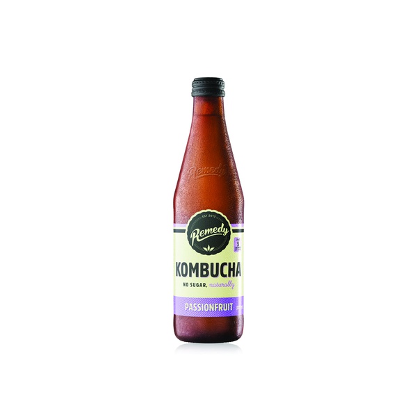 Remedy kombucha sparkling passion fruit 330ml - Waitrose UAE & Partners - 9350271001277