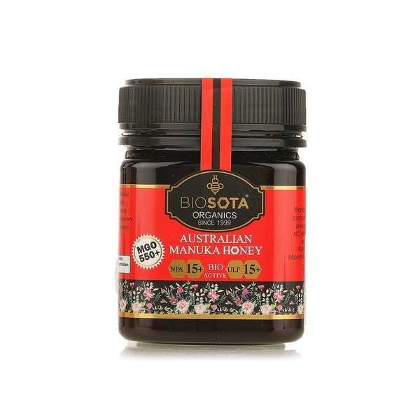Biosota Organics manuka honey MGO 550 250g - Waitrose UAE & Partners - 9350290000053