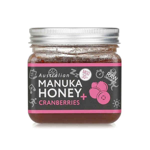 Biosota manuka honey with cranberries 350g - Waitrose UAE & Partners - 9350290000275