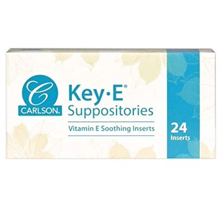 Carlson Labs Key E Suppositories 24 Inserts - 942209319180