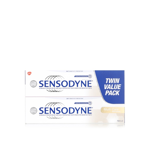 Sensodyne multi care & whitening toothpaste 75ml x2 - Waitrose UAE & Partners - 9502930975263