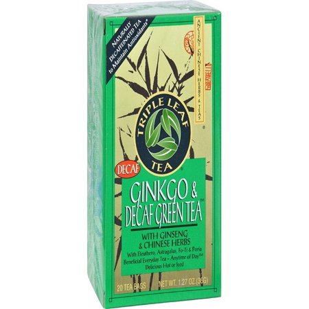 Green Tea-No Caffeine With Ginkgo & Chinese Herbs - 20 - Bag - 954822745505