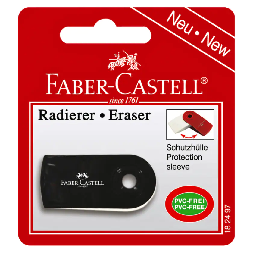 Faber-Castell Radiergummi mit Schutzhülle - 9556089824972
