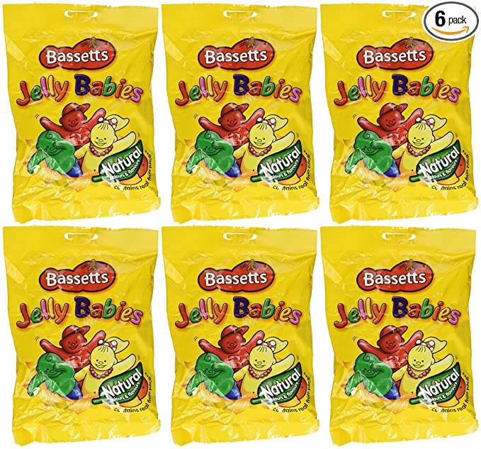  Bassetts Jelly Babies 165g (Pack of 6)  - 999000583265